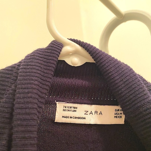 ZARA TURTLENECK DARK BLUE ( M ) - Picture 2 of 4